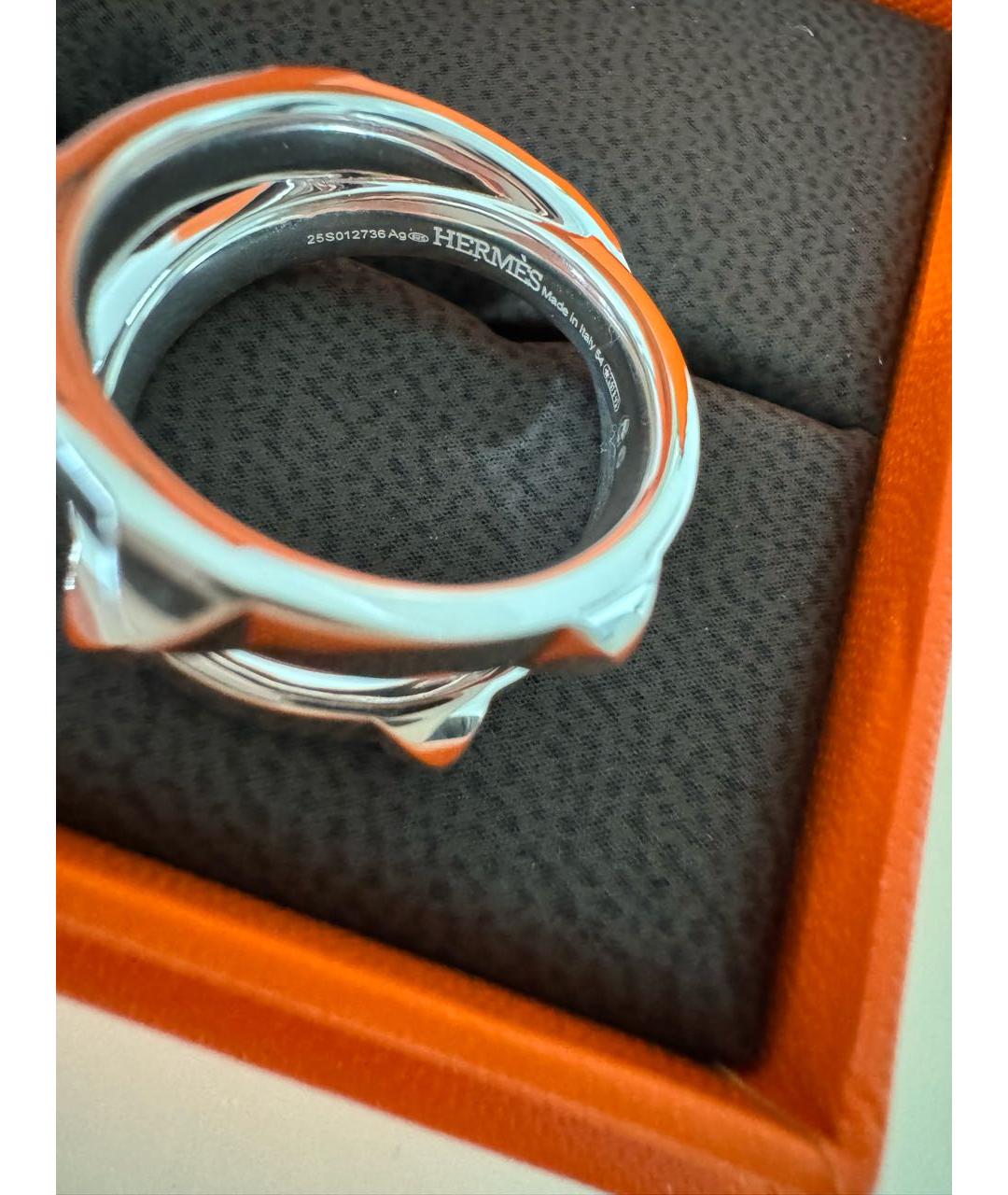 HERMES Серебряное серебряное кольцо, фото 3