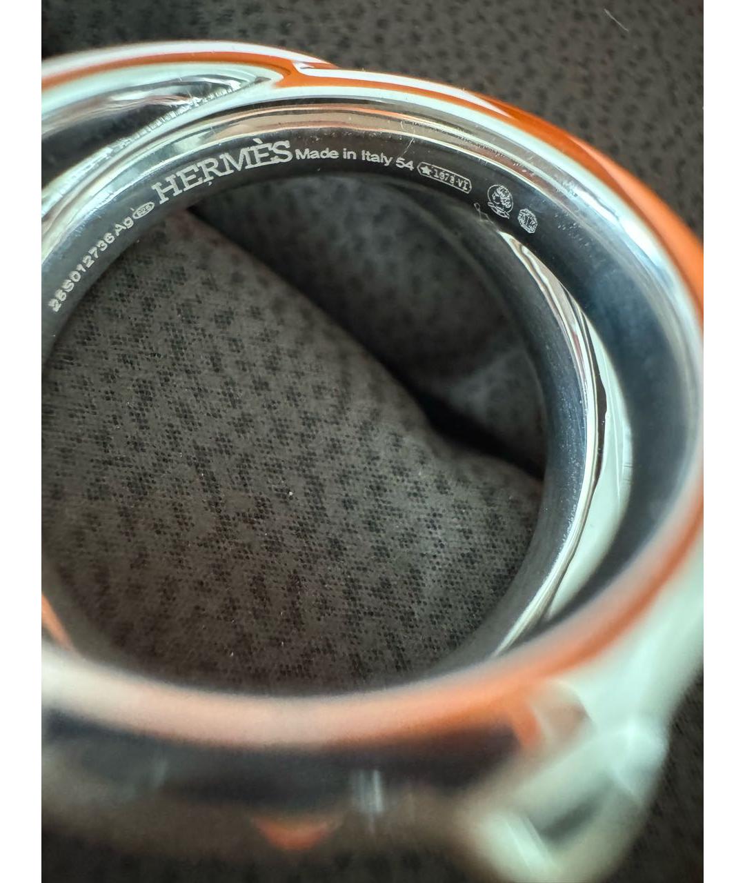HERMES Серебряное серебряное кольцо, фото 7