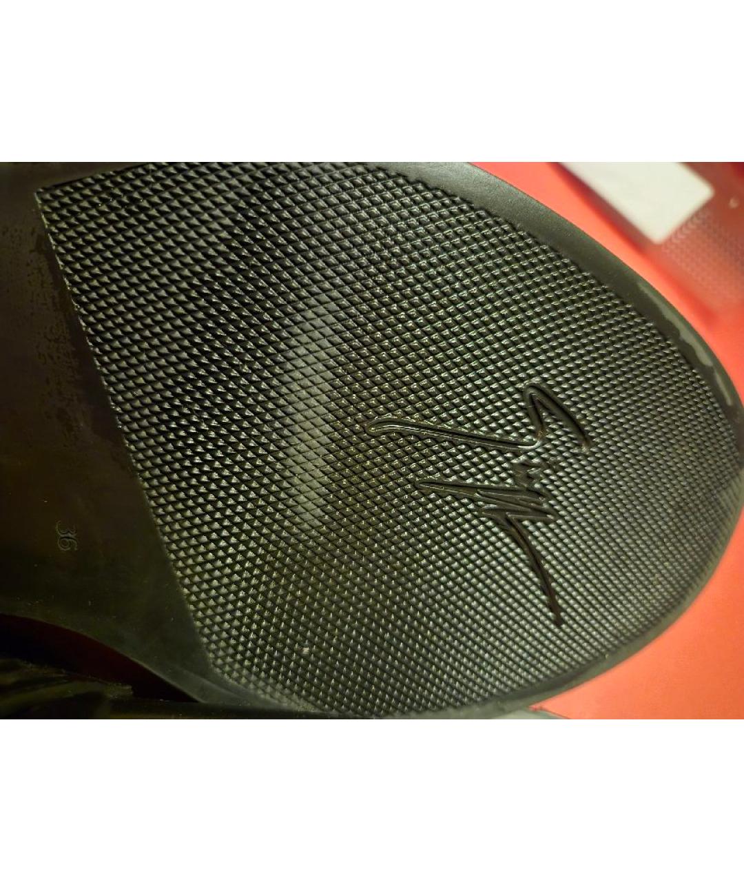 GIUSEPPE ZANOTTI DESIGN Черные кожаные лоферы, фото 6