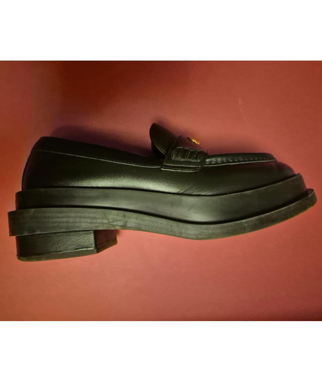 GIUSEPPE ZANOTTI DESIGN Черные кожаные лоферы, фото 9