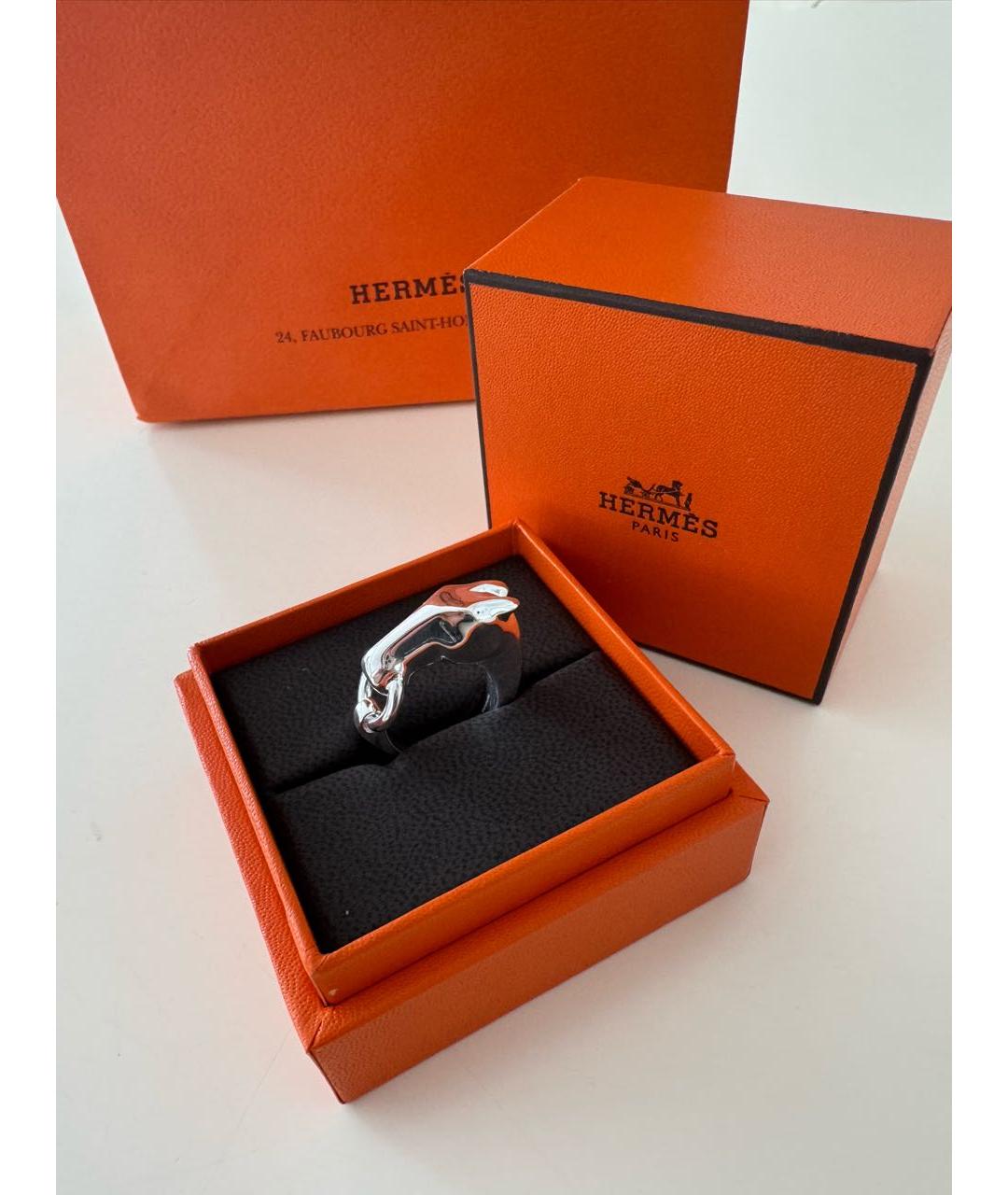 HERMES Серебряное серебряное кольцо, фото 2