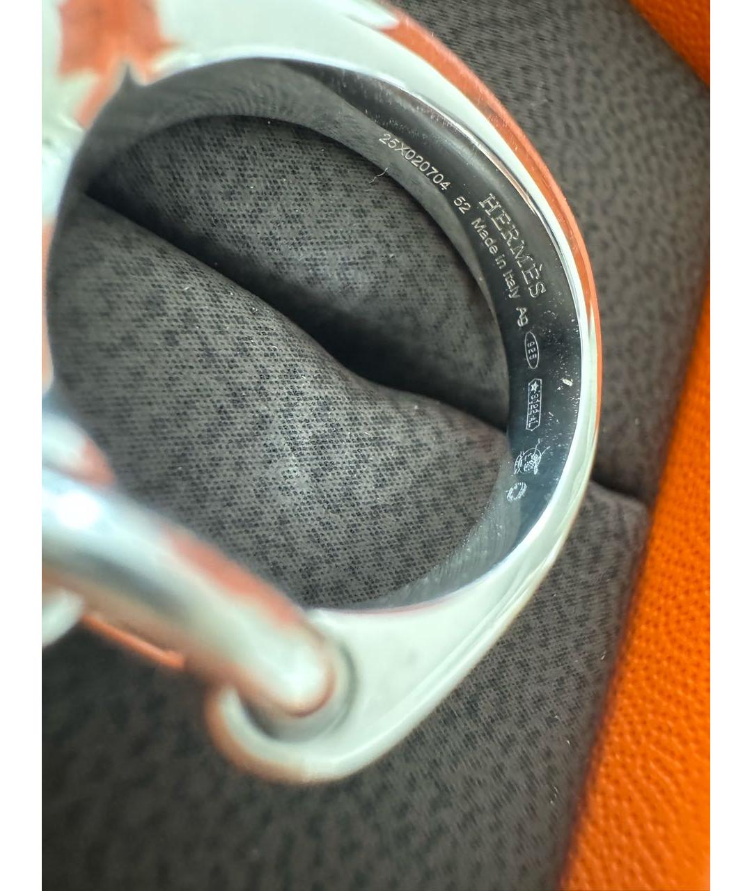 HERMES Серебряное серебряное кольцо, фото 3