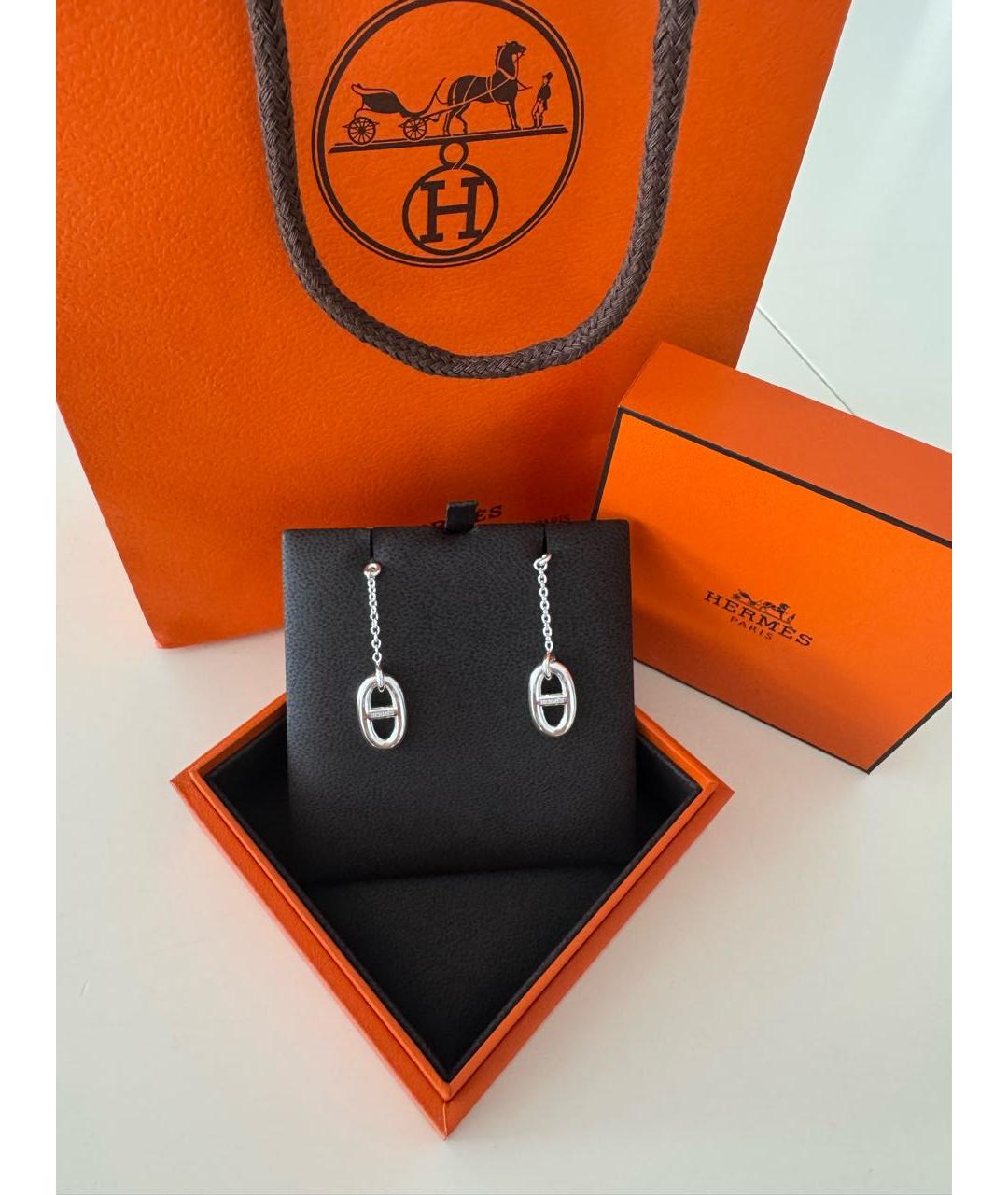 HERMES Серебряные серебряные серьги, фото 2