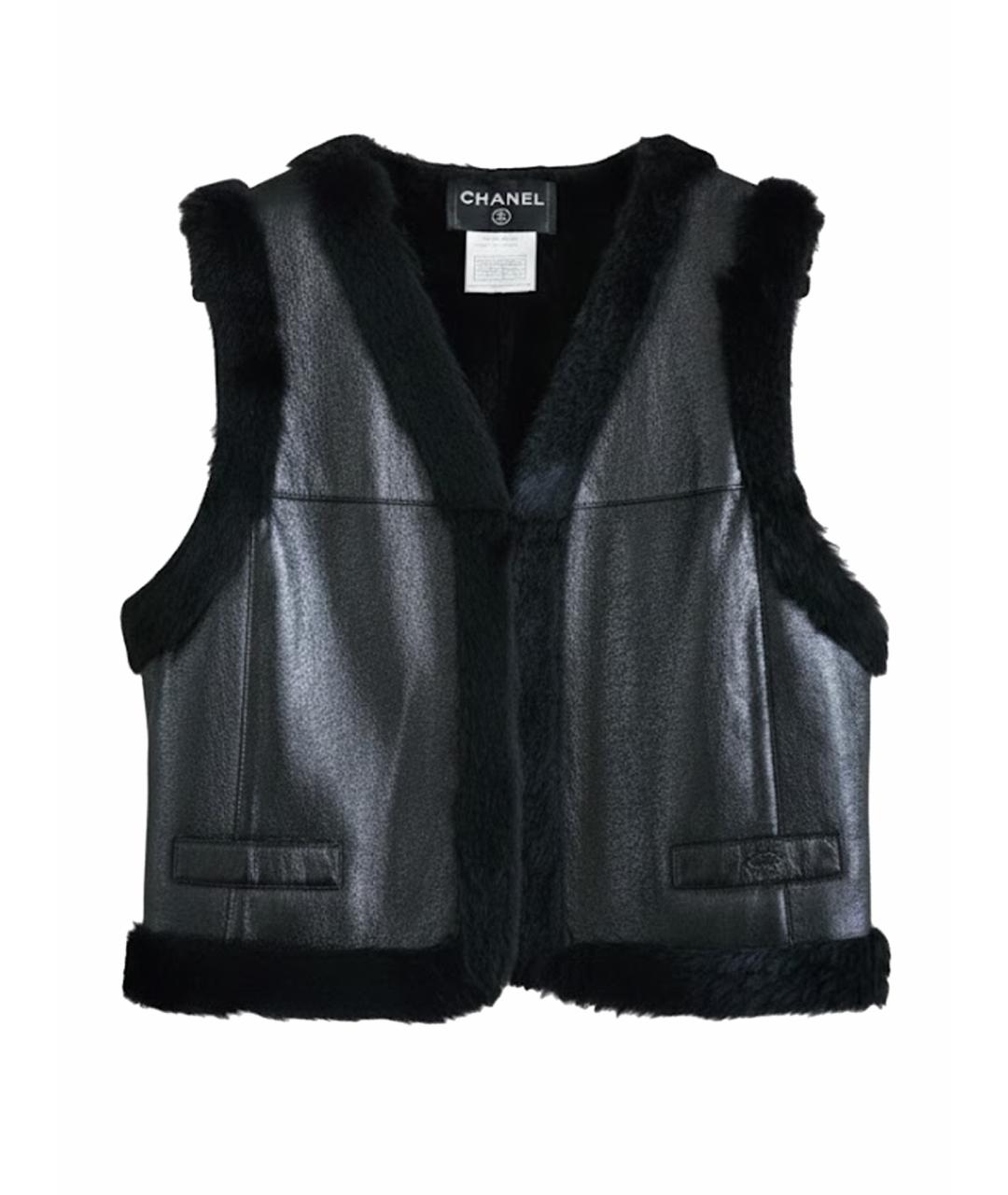 CHANEL Черный жилет, фото 1