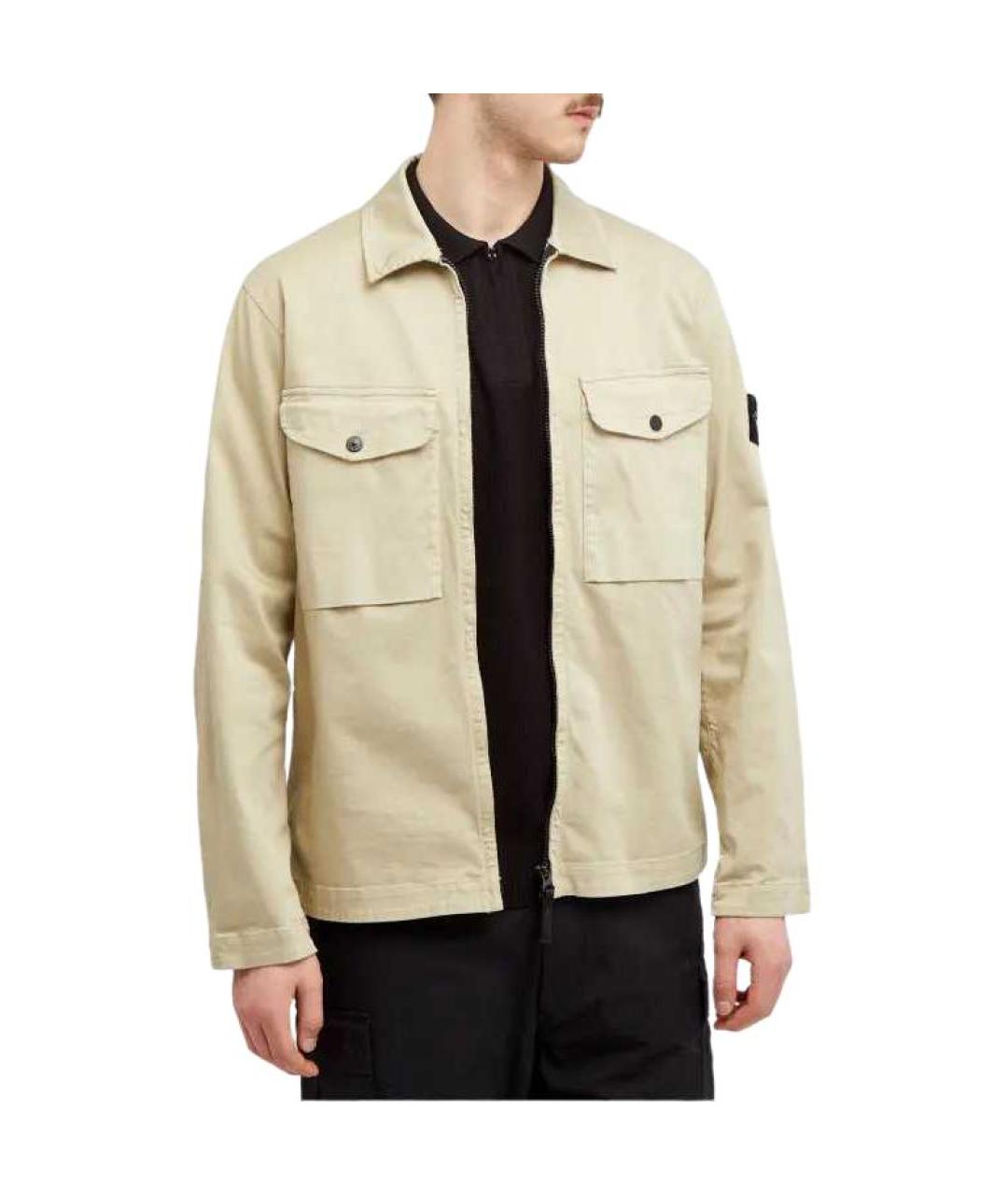 STONE ISLAND Бежевая куртка, фото 4