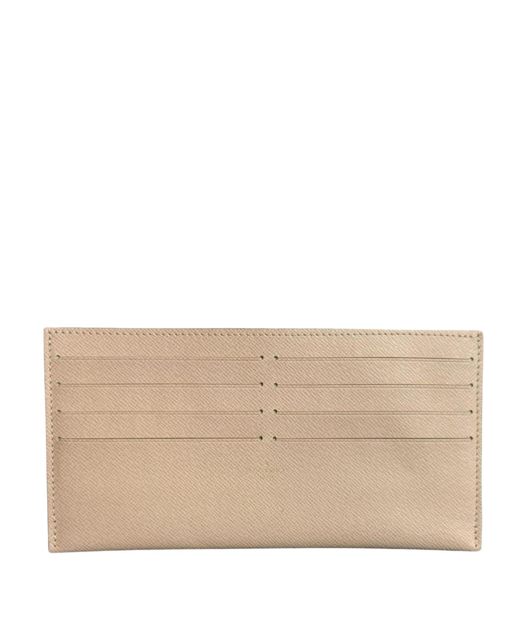 LOUIS VUITTON Розовый кожаный кардхолдер, фото 1