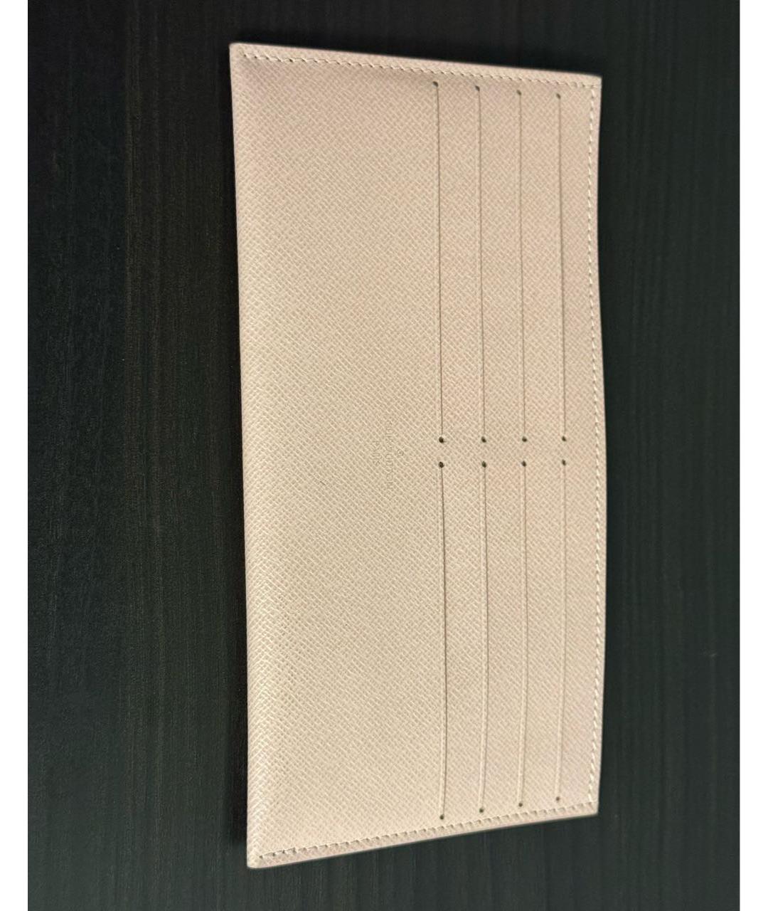 LOUIS VUITTON Розовый кожаный кардхолдер, фото 6