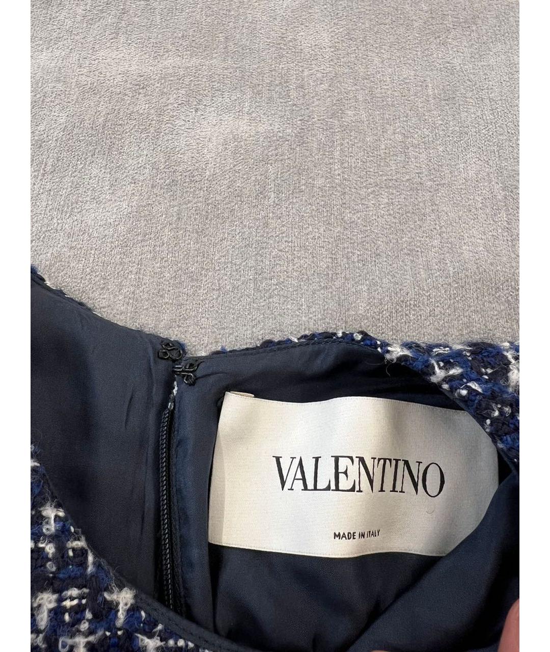 VALENTINO Темно-синее повседневное платье, фото 2