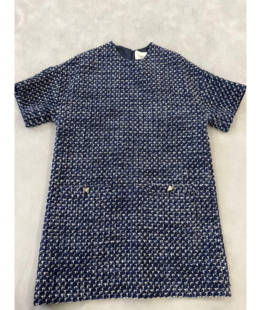 VALENTINO Темно-синее повседневное платье, фото 9