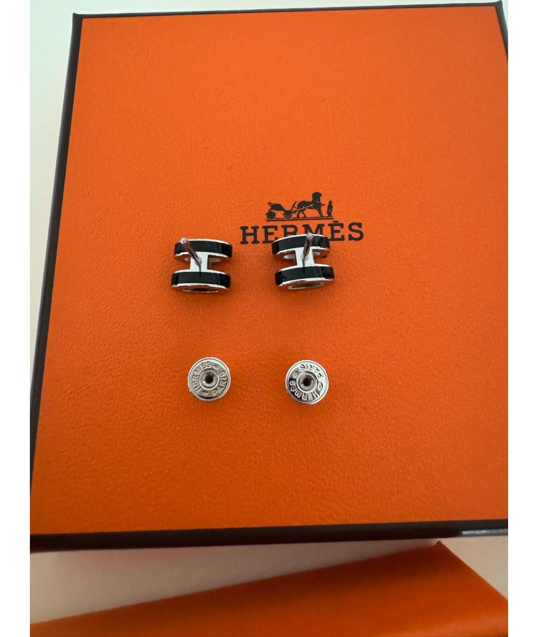 HERMES Серебряные металлические серьги, фото 7