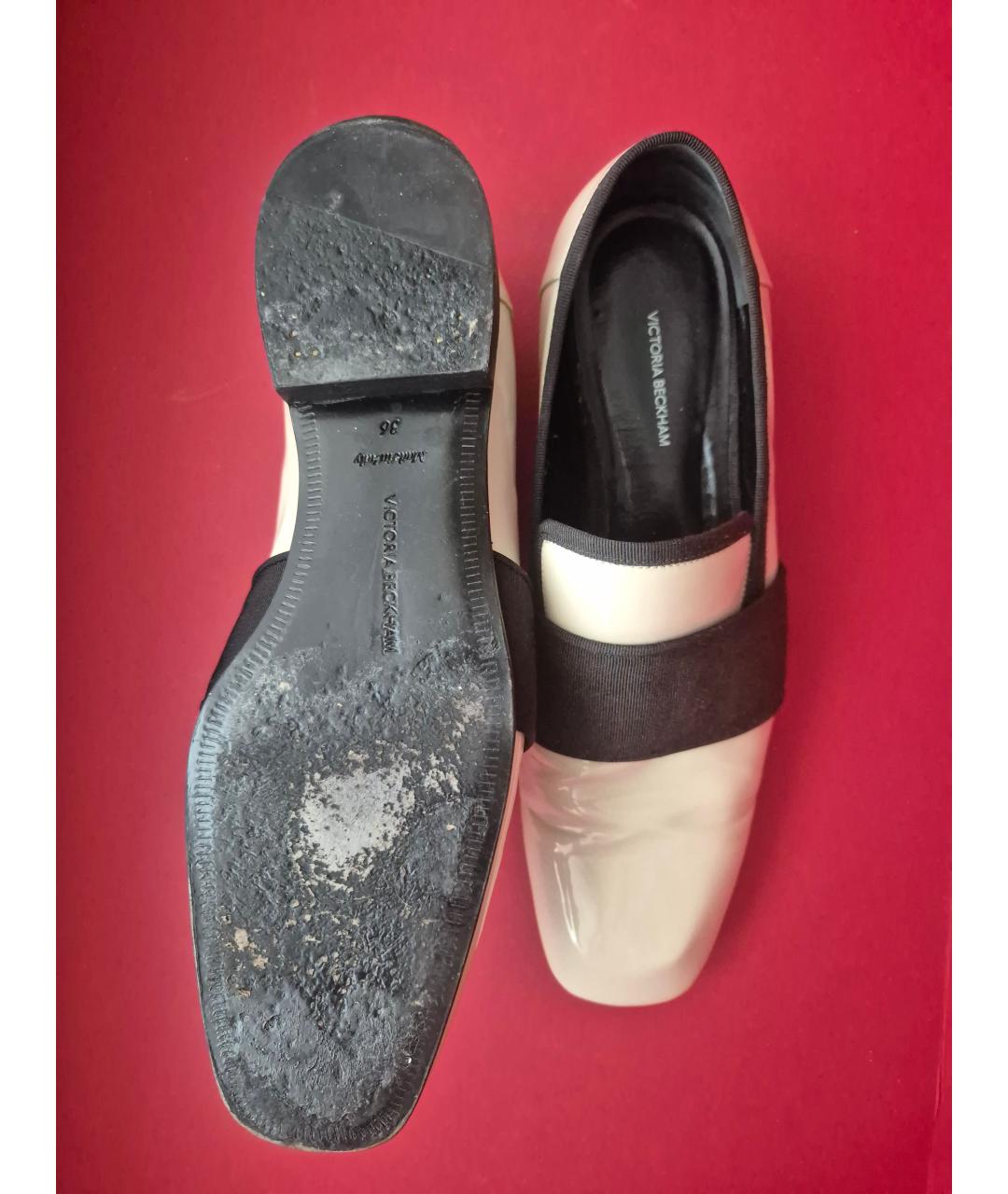 VICTORIA BECKHAM Мульти лоферы из лакированной кожи, фото 5