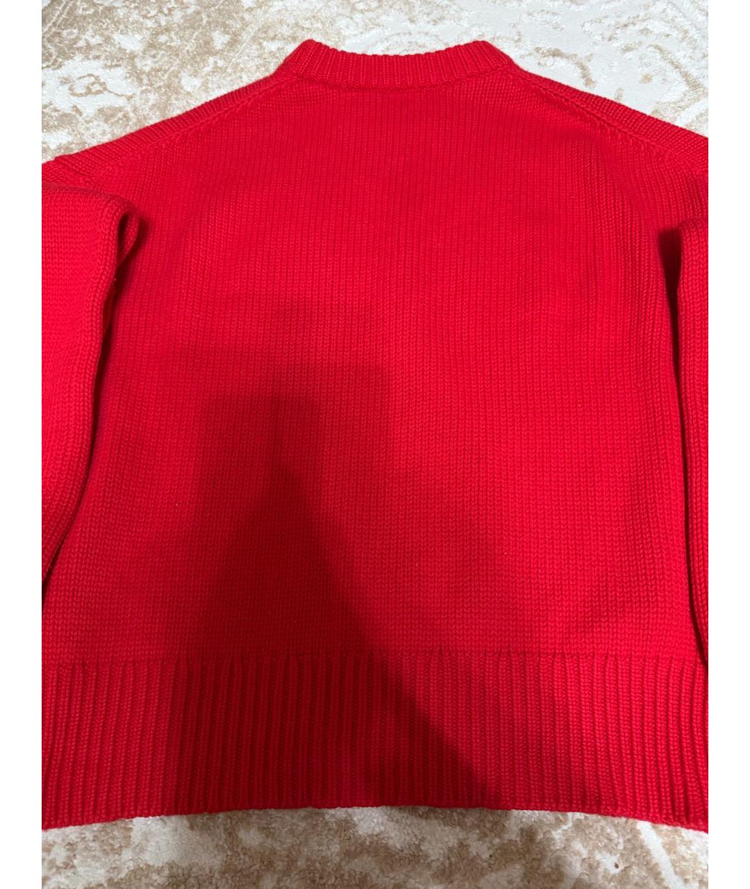 PERVERT Красный шерстяной джемпер / свитер, фото 3