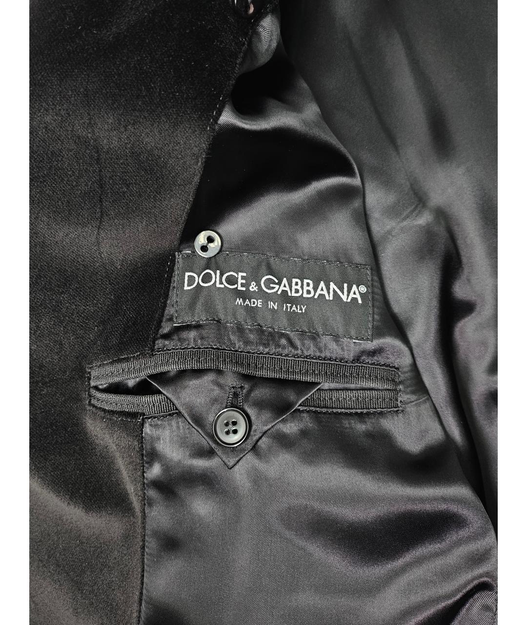 DOLCE&GABBANA Черное шерстяное пальто, фото 7