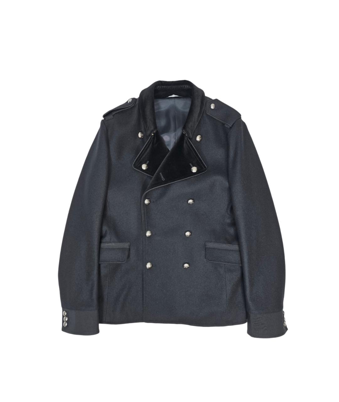 DOLCE&GABBANA Черное шерстяное пальто, фото 9