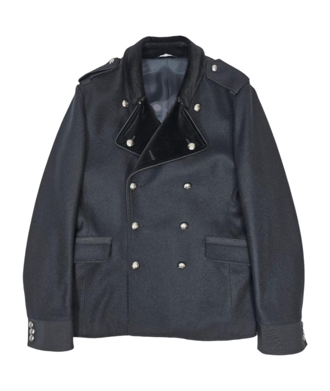 DOLCE&GABBANA Черное шерстяное пальто, фото 1