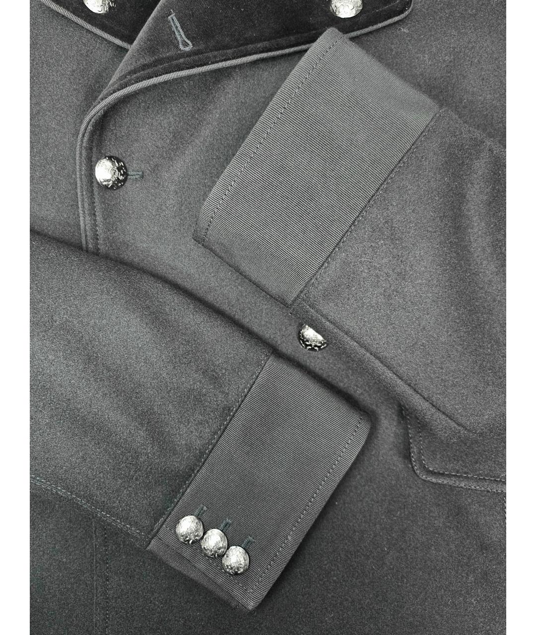 DOLCE&GABBANA Черное шерстяное пальто, фото 5