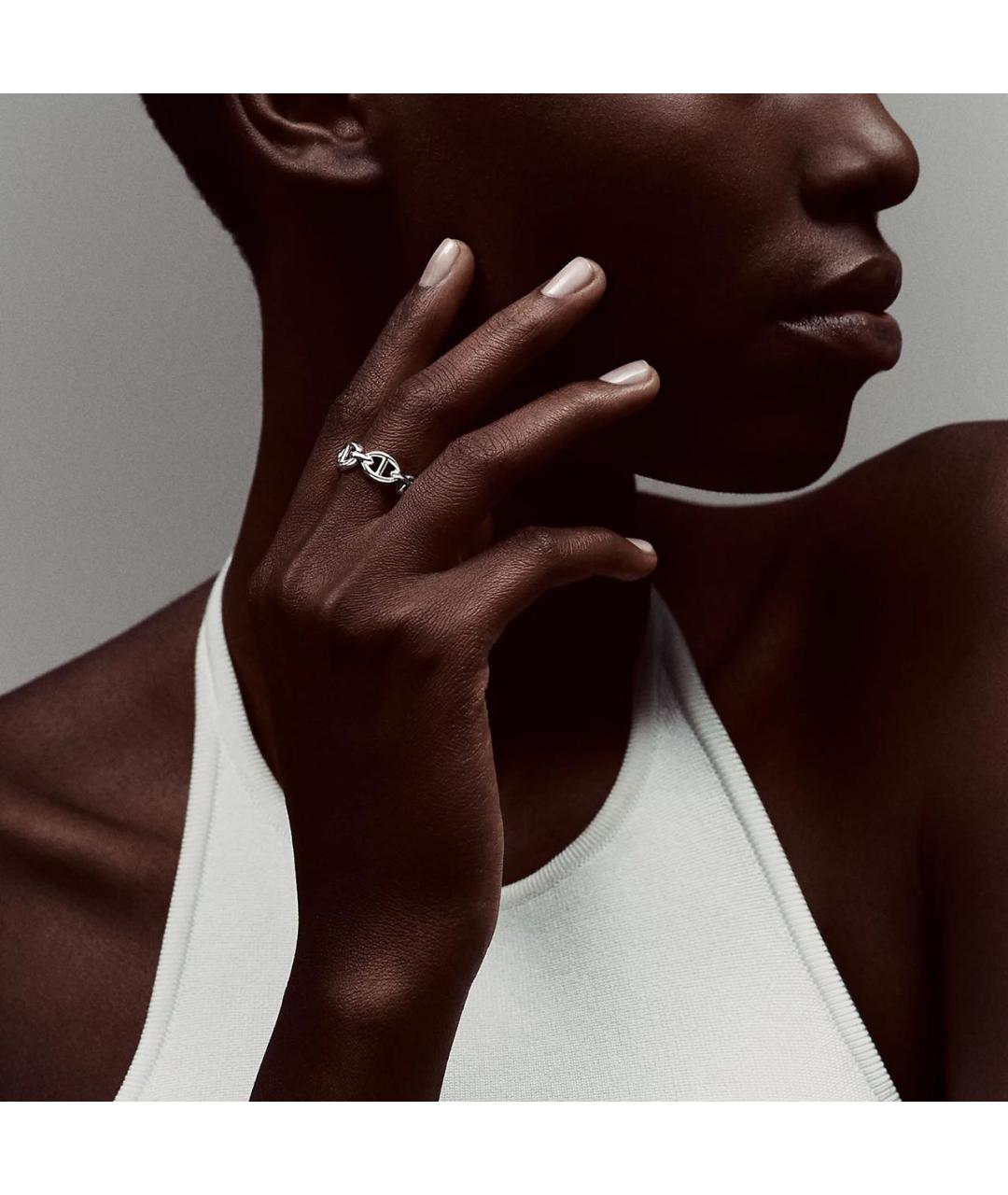 HERMES Серебряное серебряное кольцо, фото 8