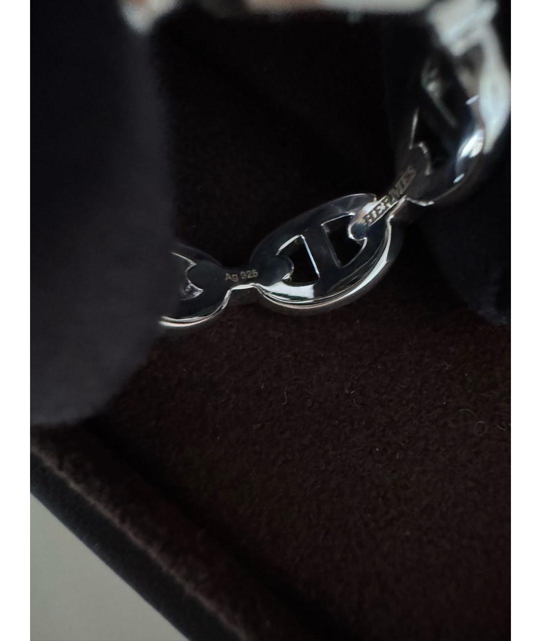 HERMES Серебряное серебряное кольцо, фото 4