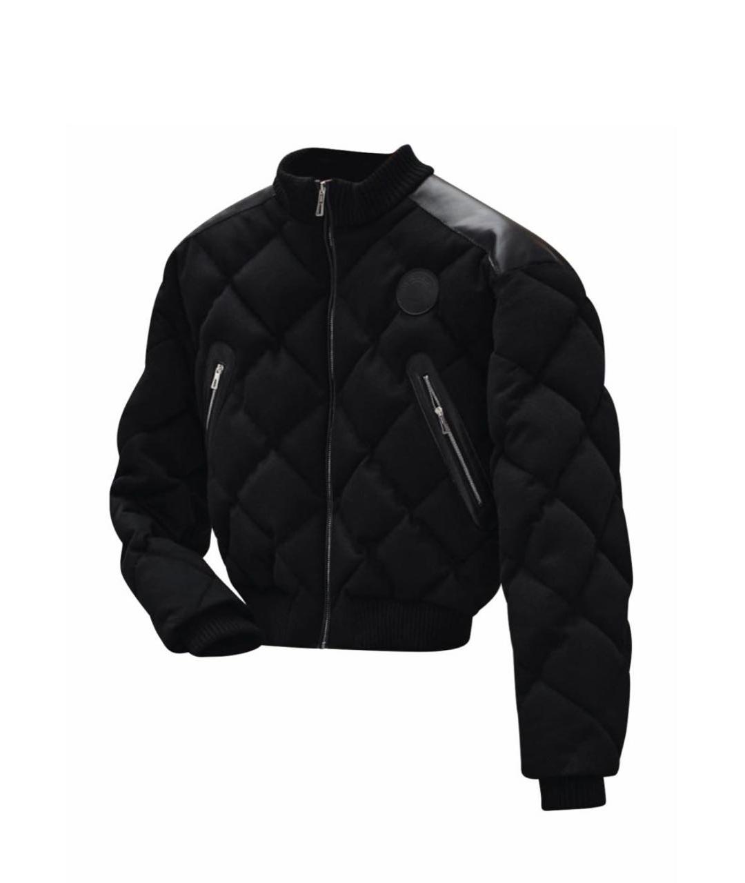 HERMES Черный кашемировый пуховик, фото 5