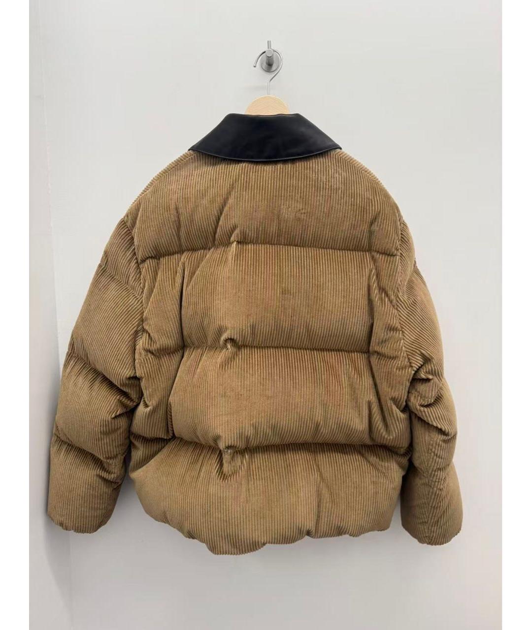 MIU MIU Бежевый полиэстеровый пуховик, фото 3