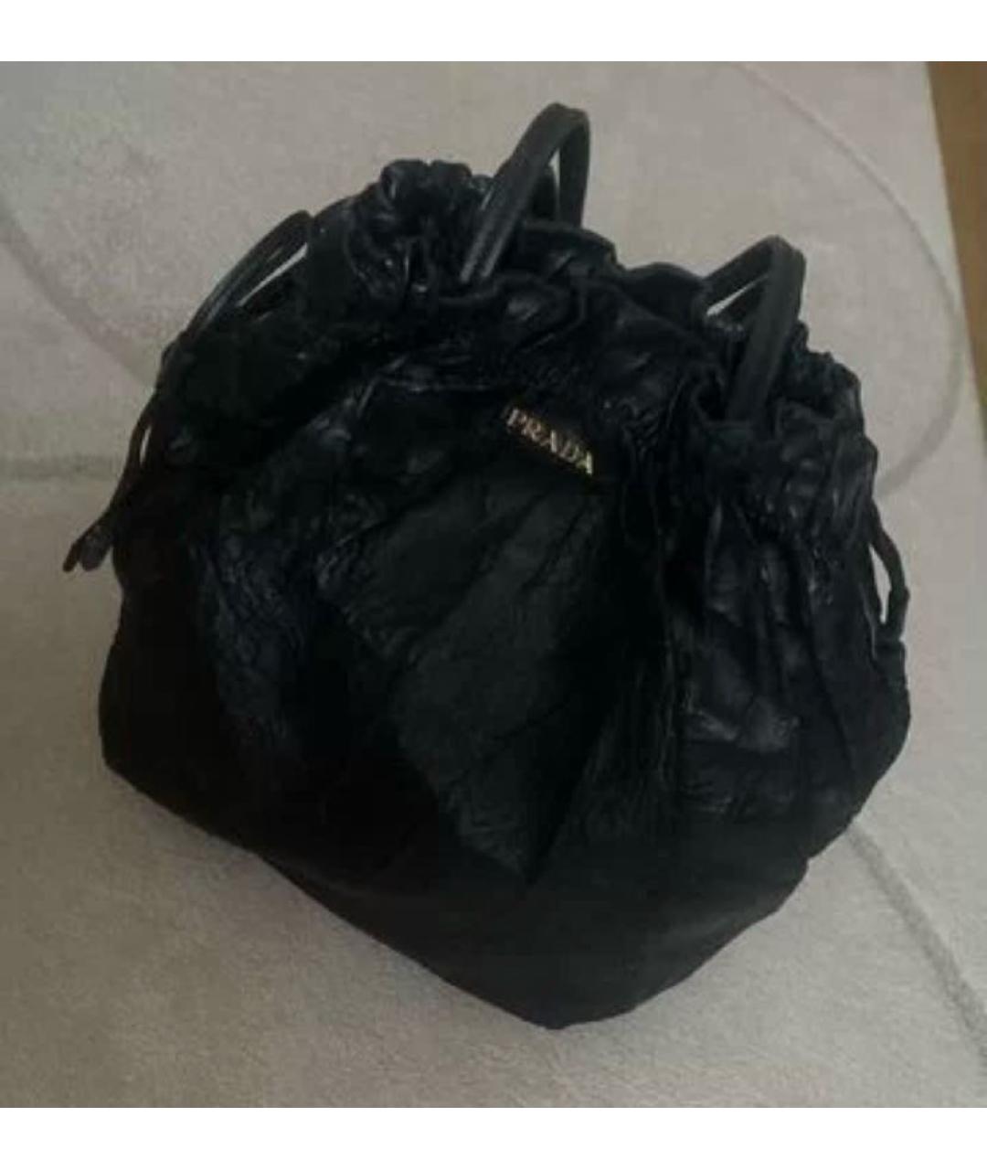 PRADA Черная кожаная сумка через плечо, фото 8