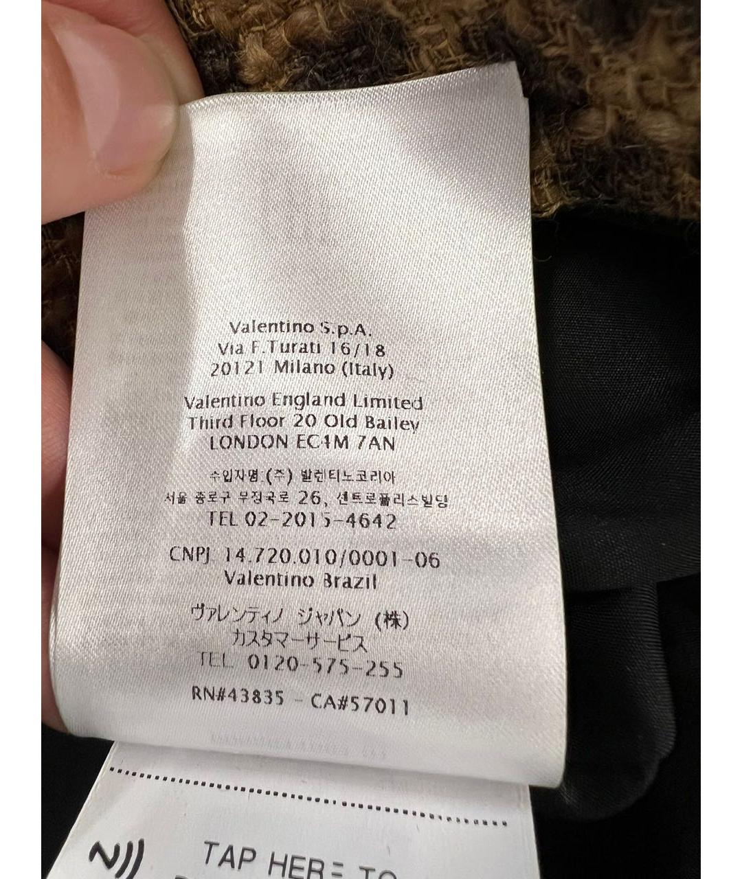 VALENTINO Коричневое повседневное платье, фото 8