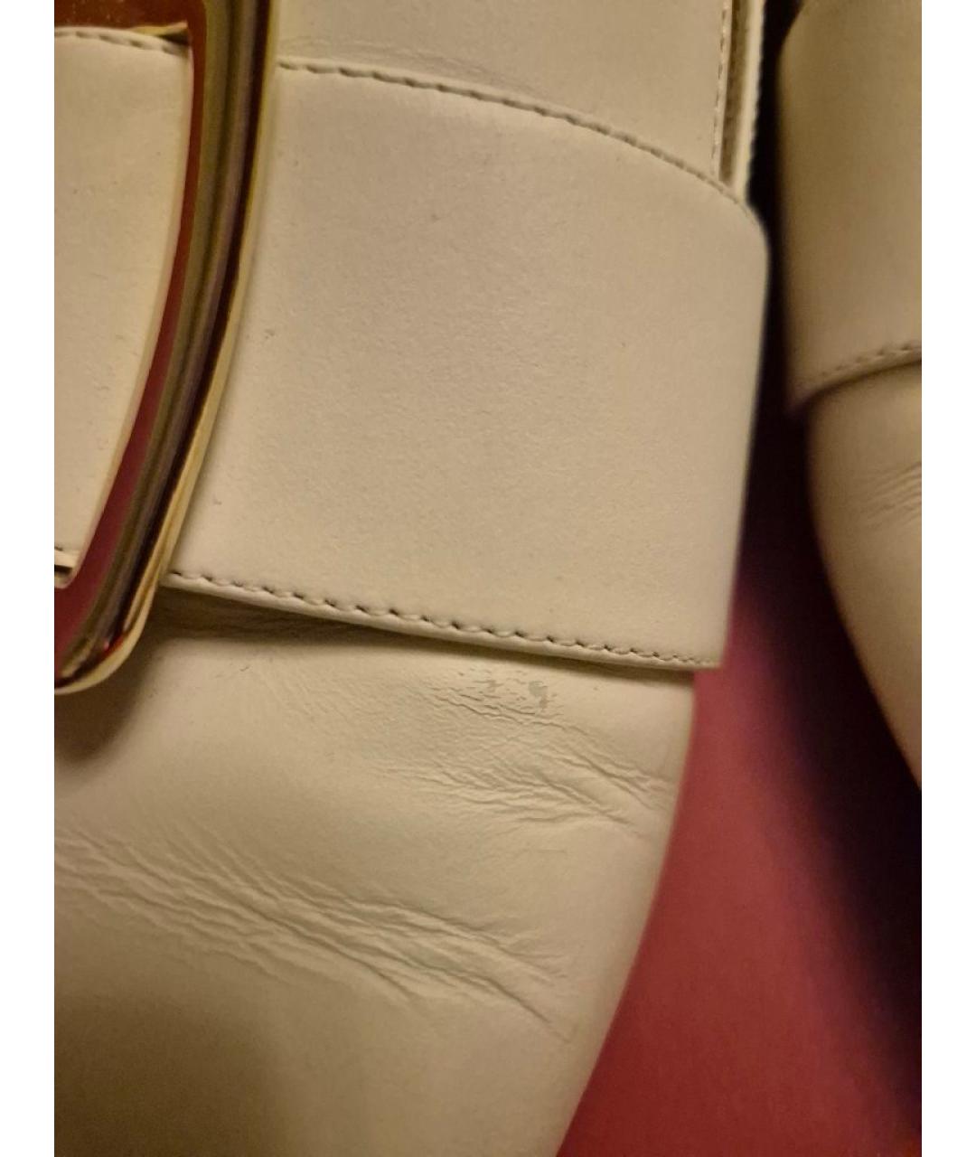 BALLY Бежевые кожаные лоферы, фото 5