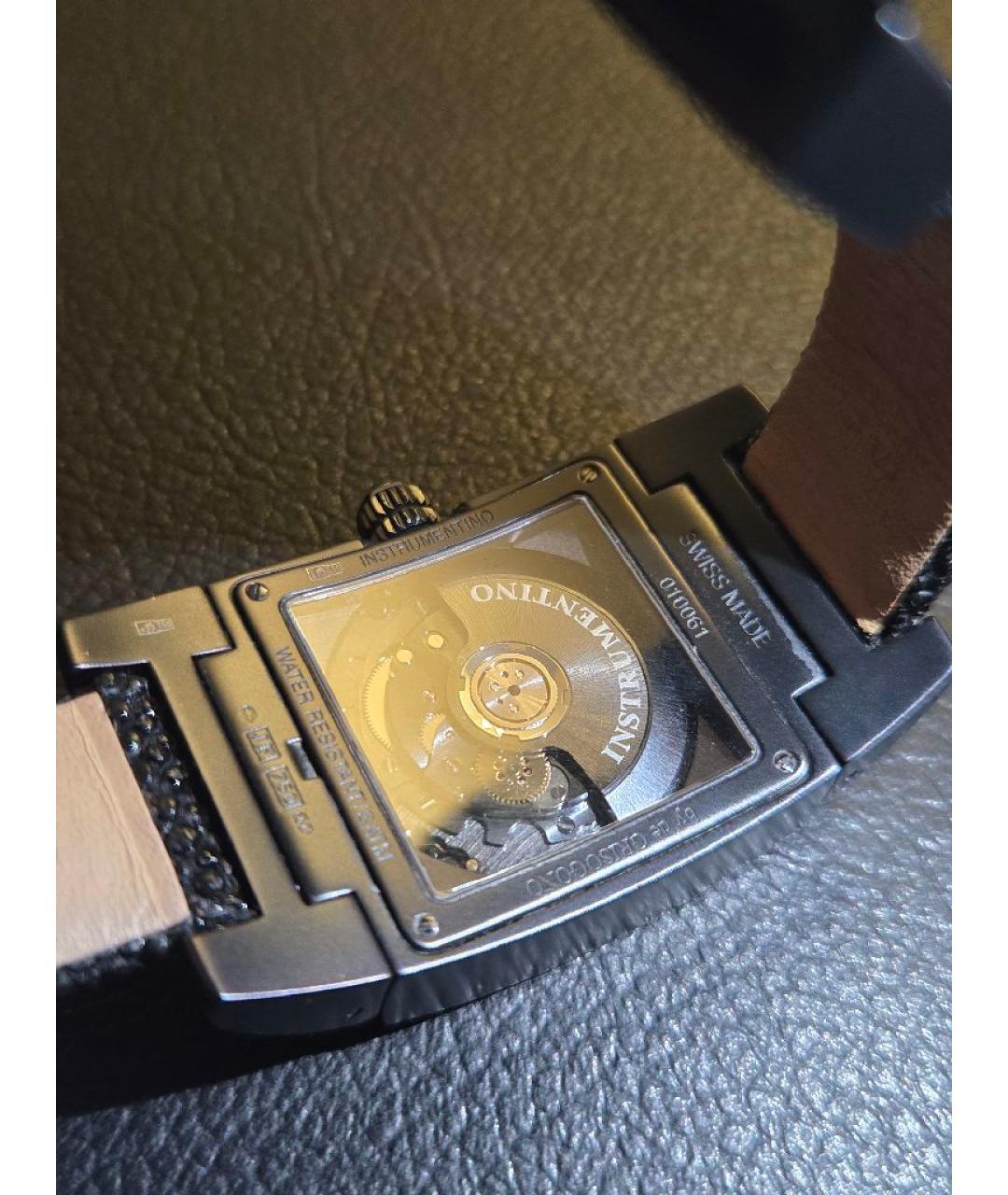 DE GRISOGONO Черные часы из белого золота, фото 3