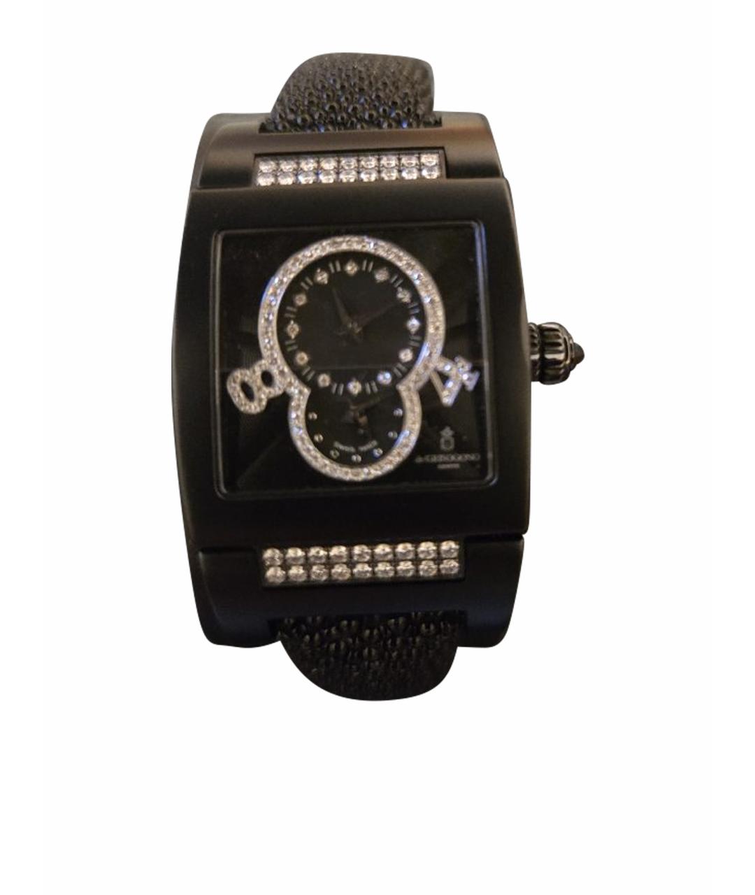 DE GRISOGONO Черные часы из белого золота, фото 1