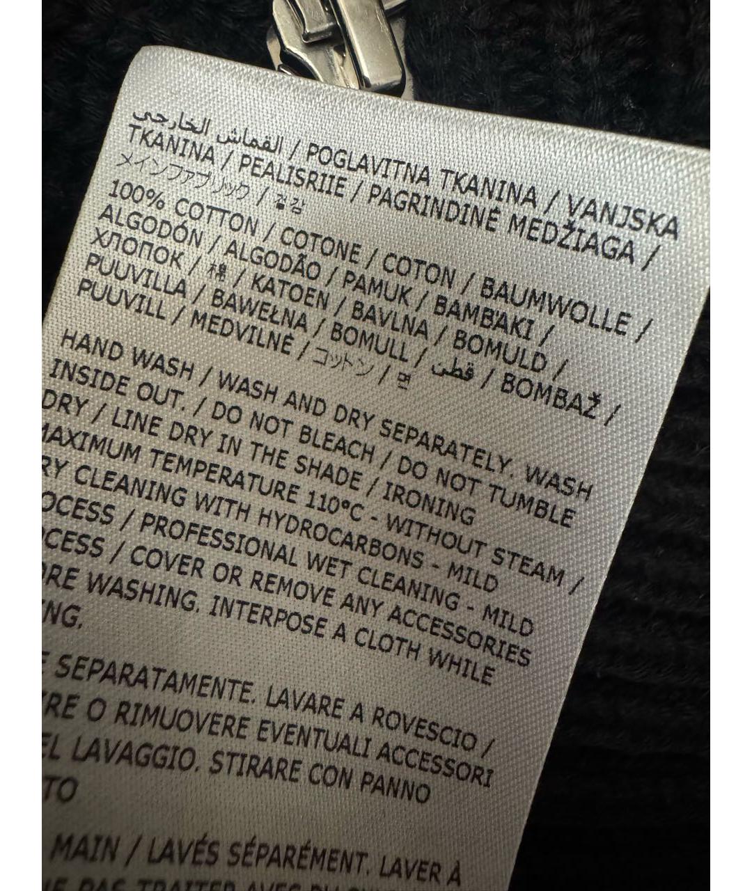 MAISON MARGIELA Черный хлопковый кардиган, фото 7