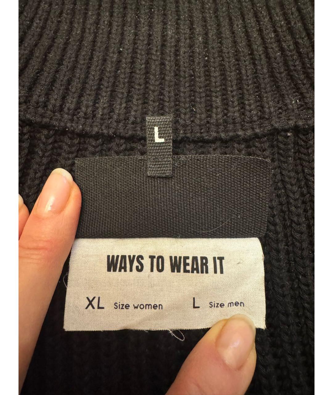 MAISON MARGIELA Черный хлопковый кардиган, фото 5