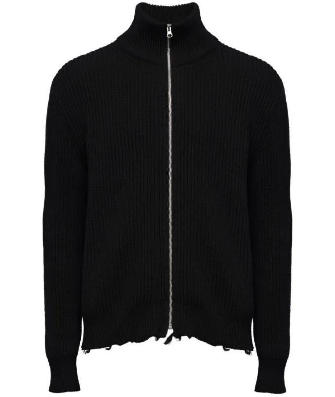 MAISON MARGIELA Черный хлопковый кардиган, фото 8