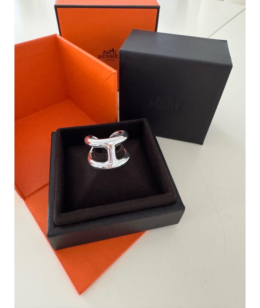HERMES Серебряное серебряное кольцо, фото 2
