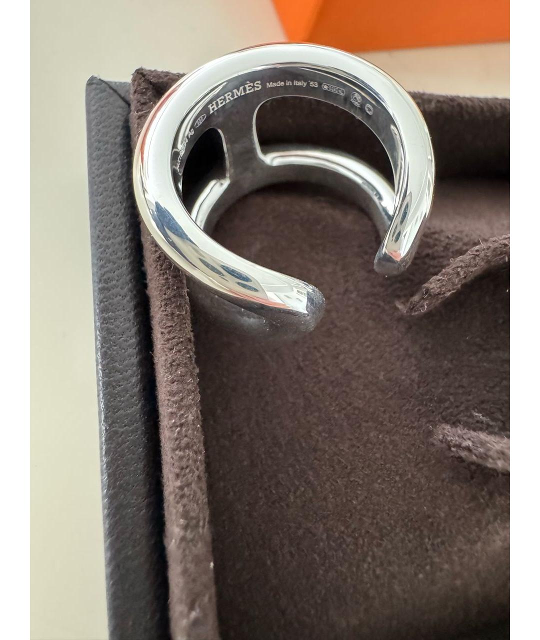 HERMES Серебряное серебряное кольцо, фото 4
