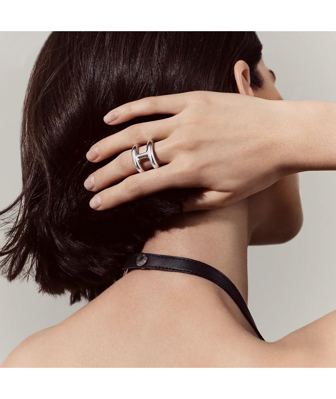 HERMES Серебряное серебряное кольцо, фото 8