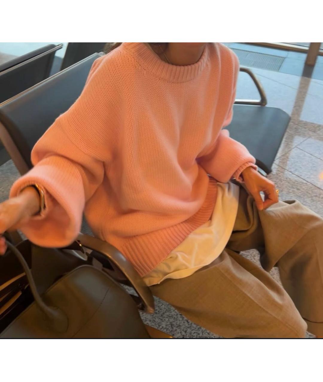 PERVERT Розовый шерстяной джемпер / свитер, фото 6