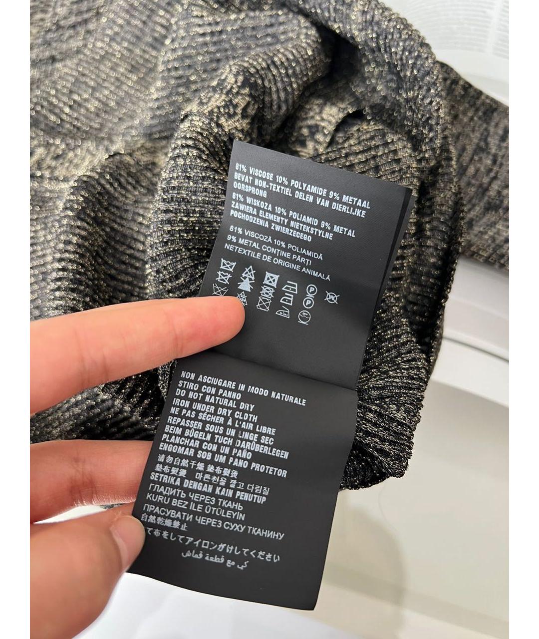 PRADA Серый хлопко-эластановый джемпер / свитер, фото 7