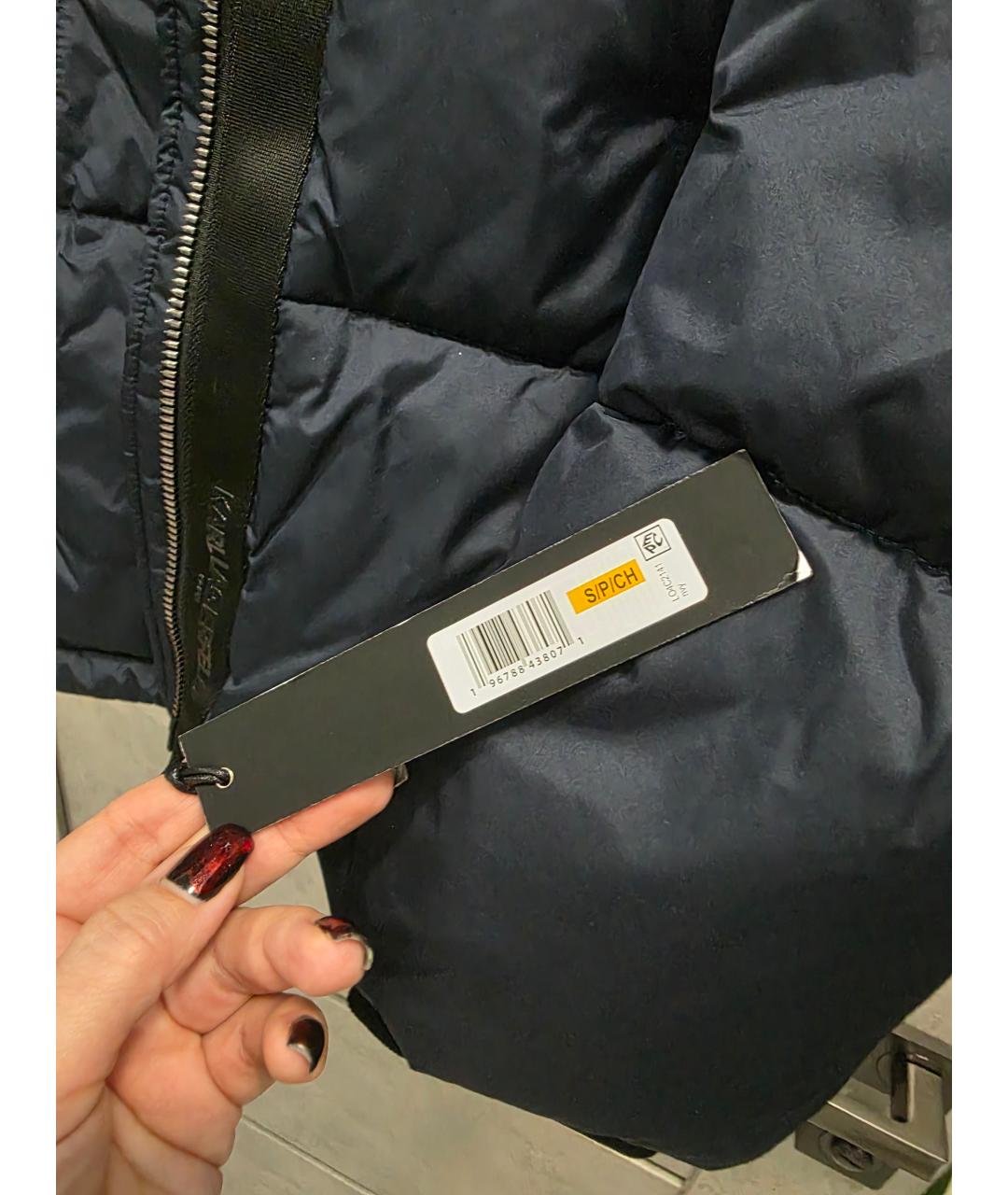 KARL LAGERFELD Синяя полиэстеровая куртка, фото 7