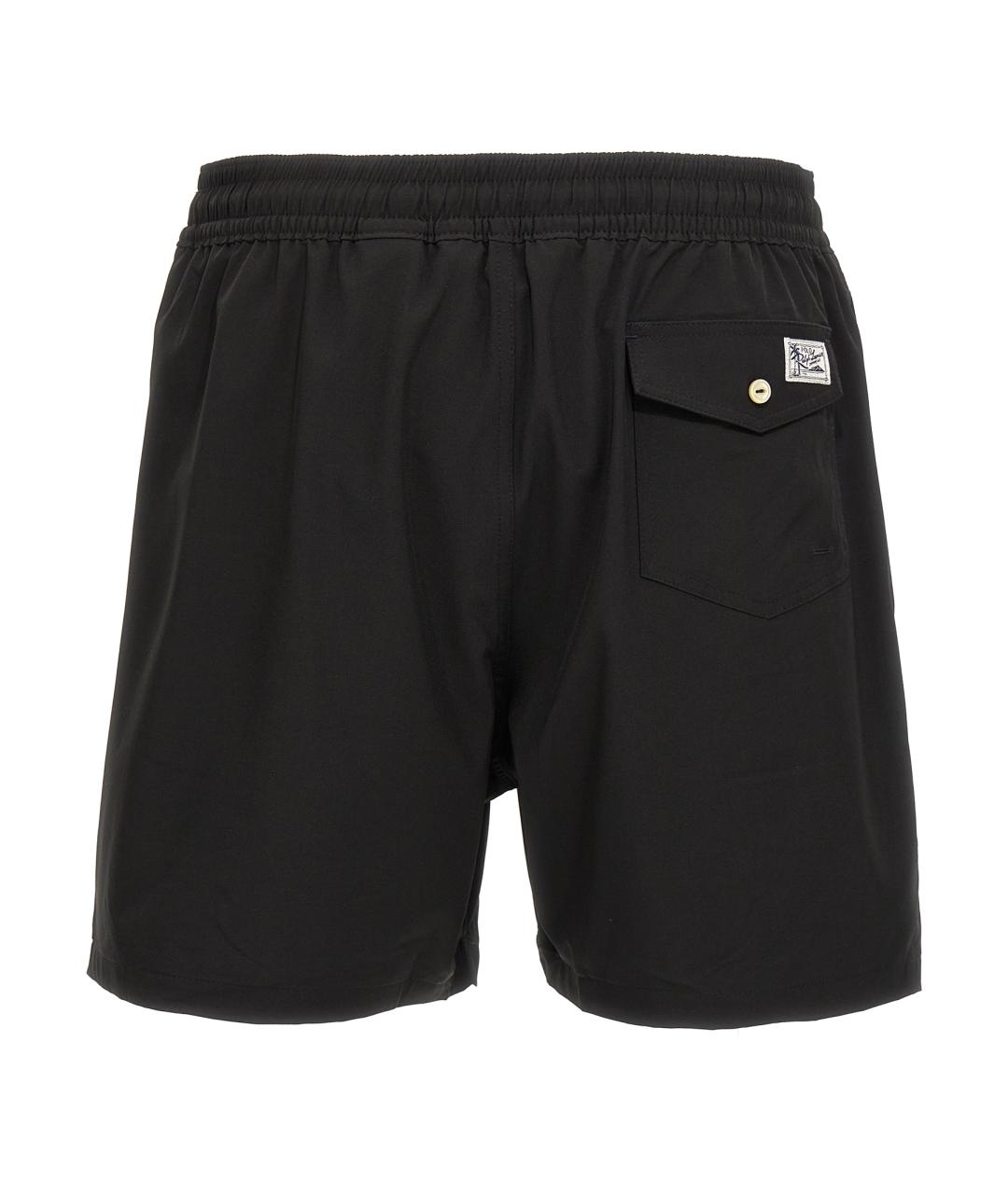 POLO RALPH LAUREN Черные полиамидовые шорты, фото 2