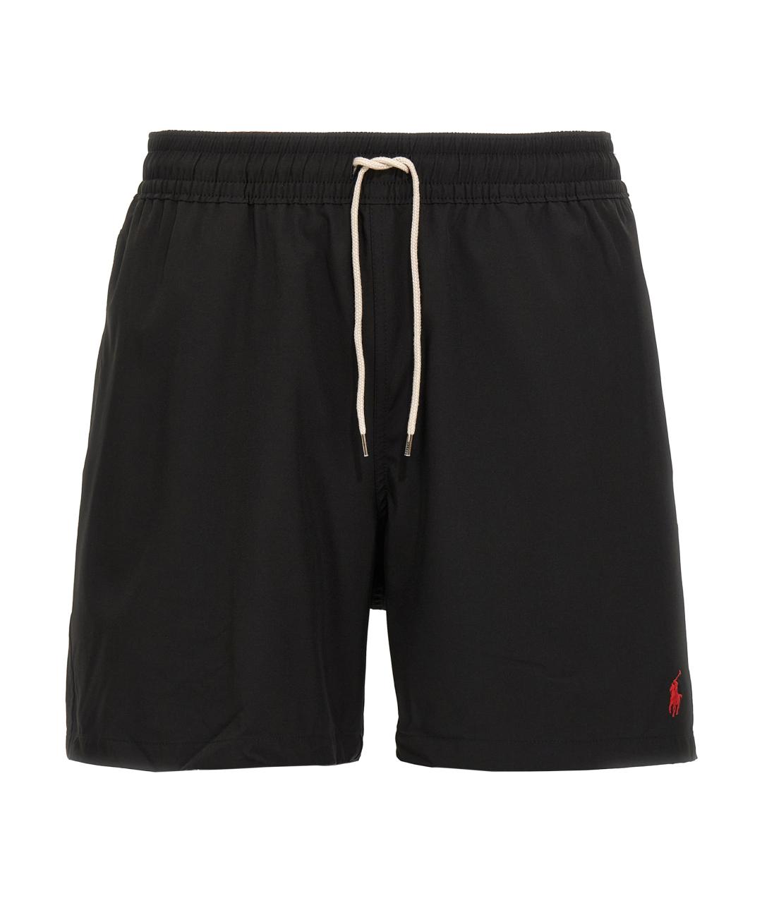 POLO RALPH LAUREN Черные полиамидовые шорты, фото 1