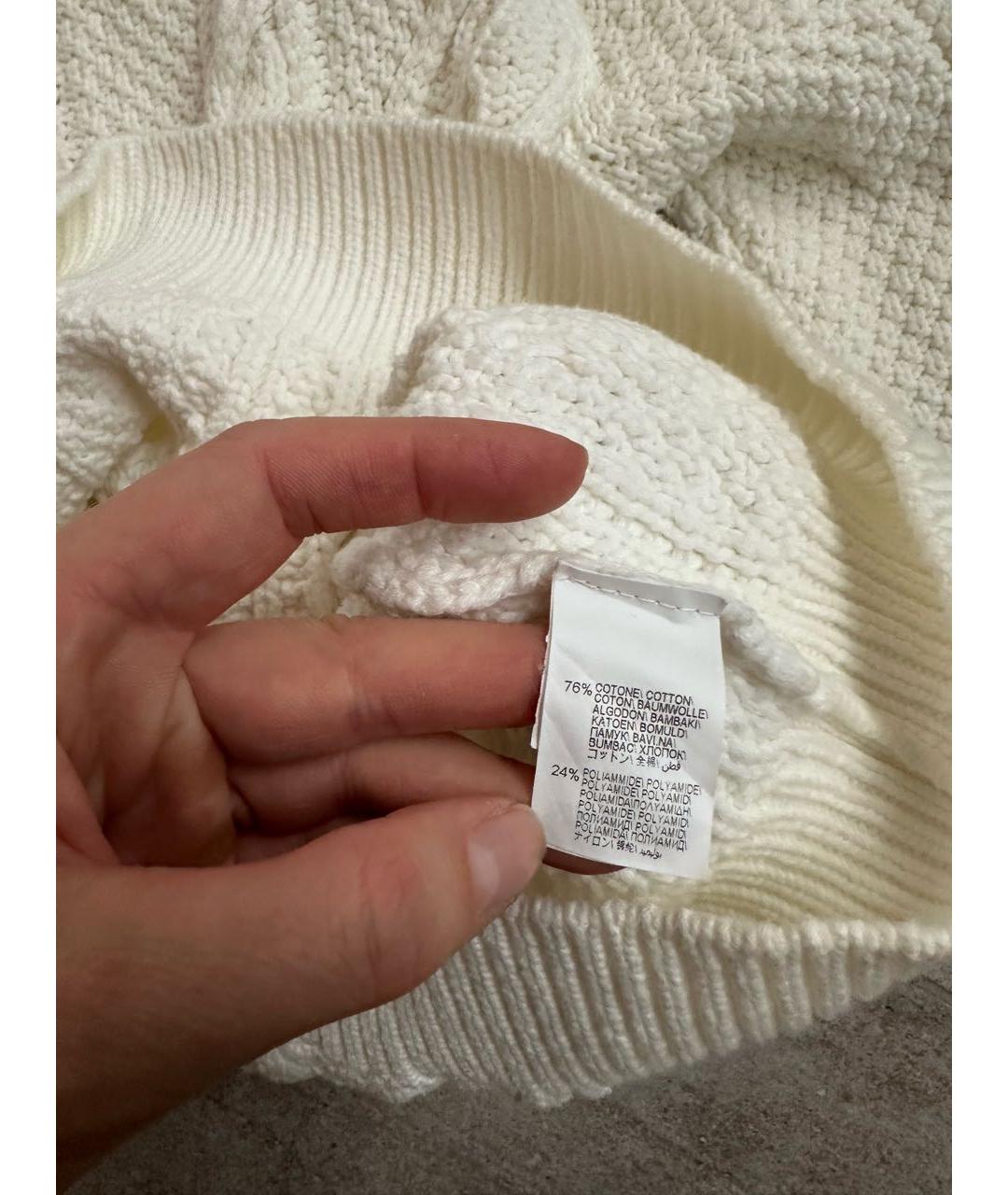 BRUNELLO CUCINELLI Бежевый хлопковый джемпер / свитер, фото 5