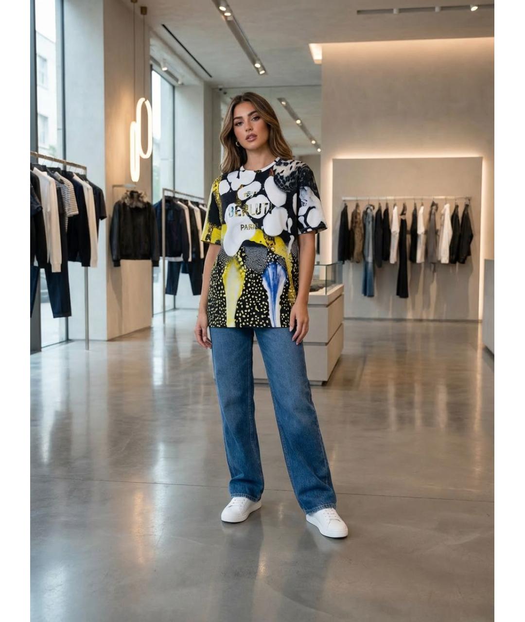 BERLUTI Мульти хлопковая футболка, фото 8