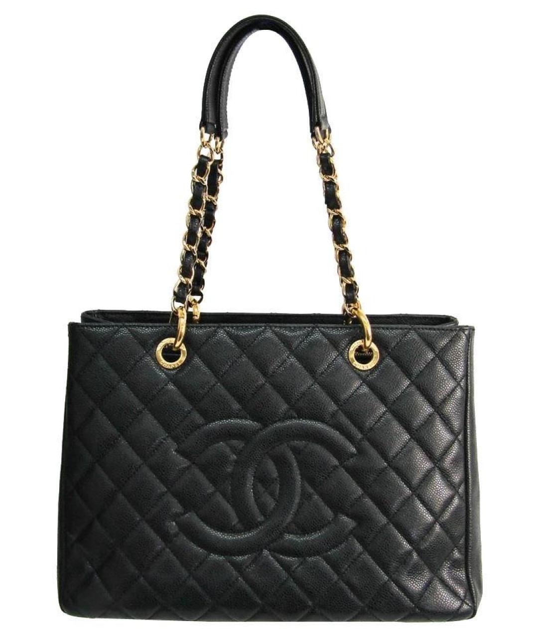 CHANEL Черная кожаная сумка через плечо, фото 4