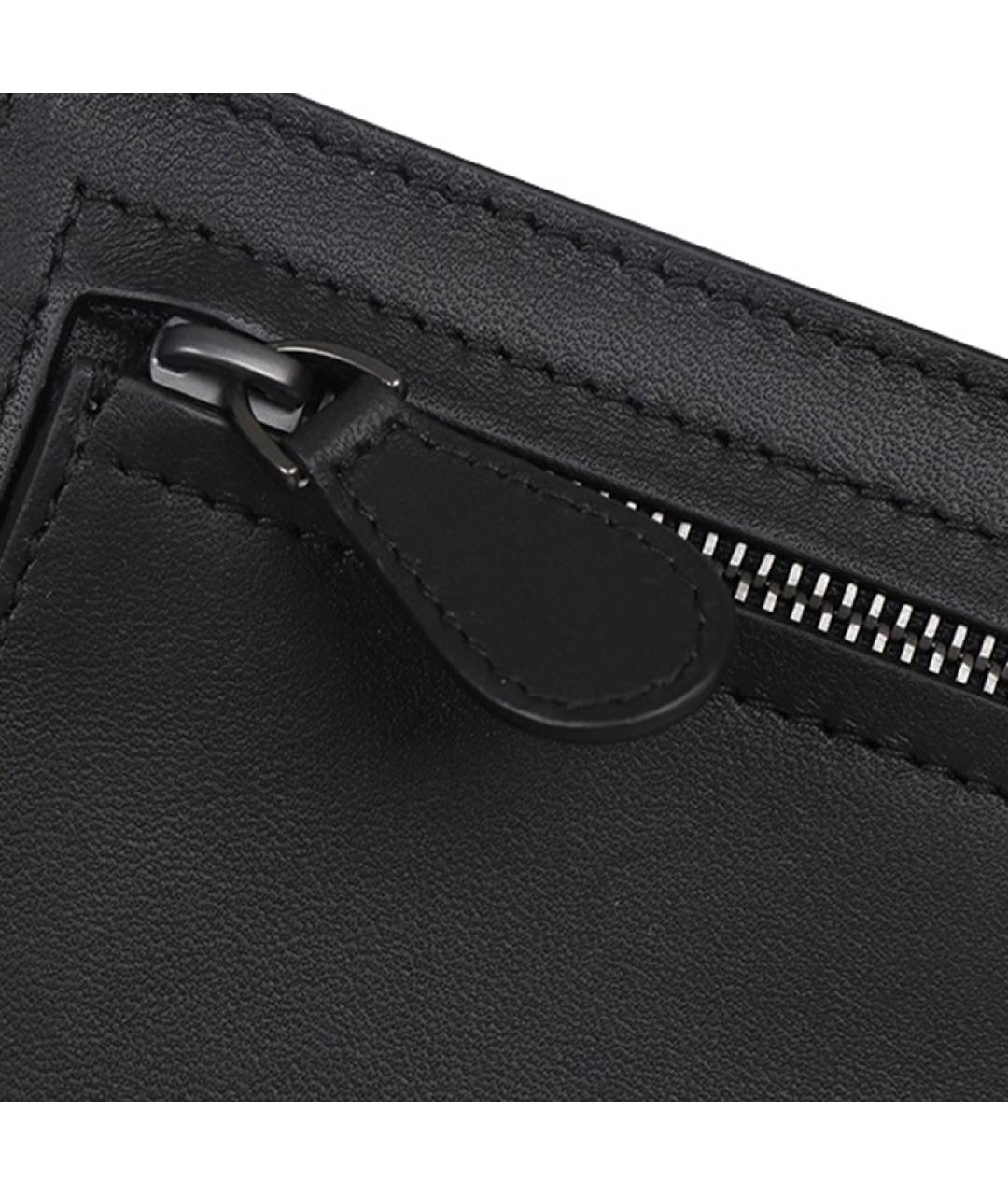 BOTTEGA VENETA Черный кожаный кардхолдер, фото 5