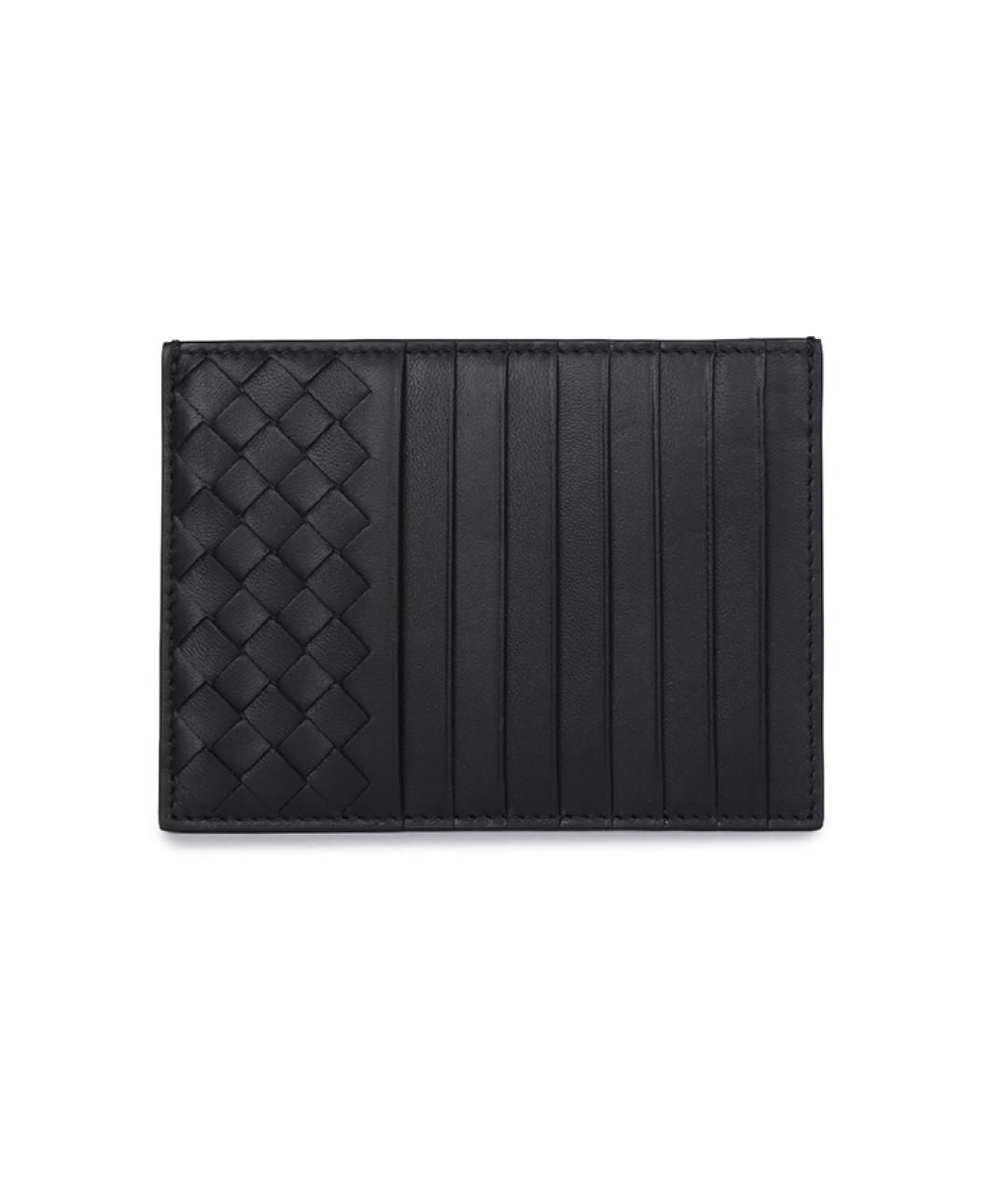 BOTTEGA VENETA Черный кожаный кардхолдер, фото 1