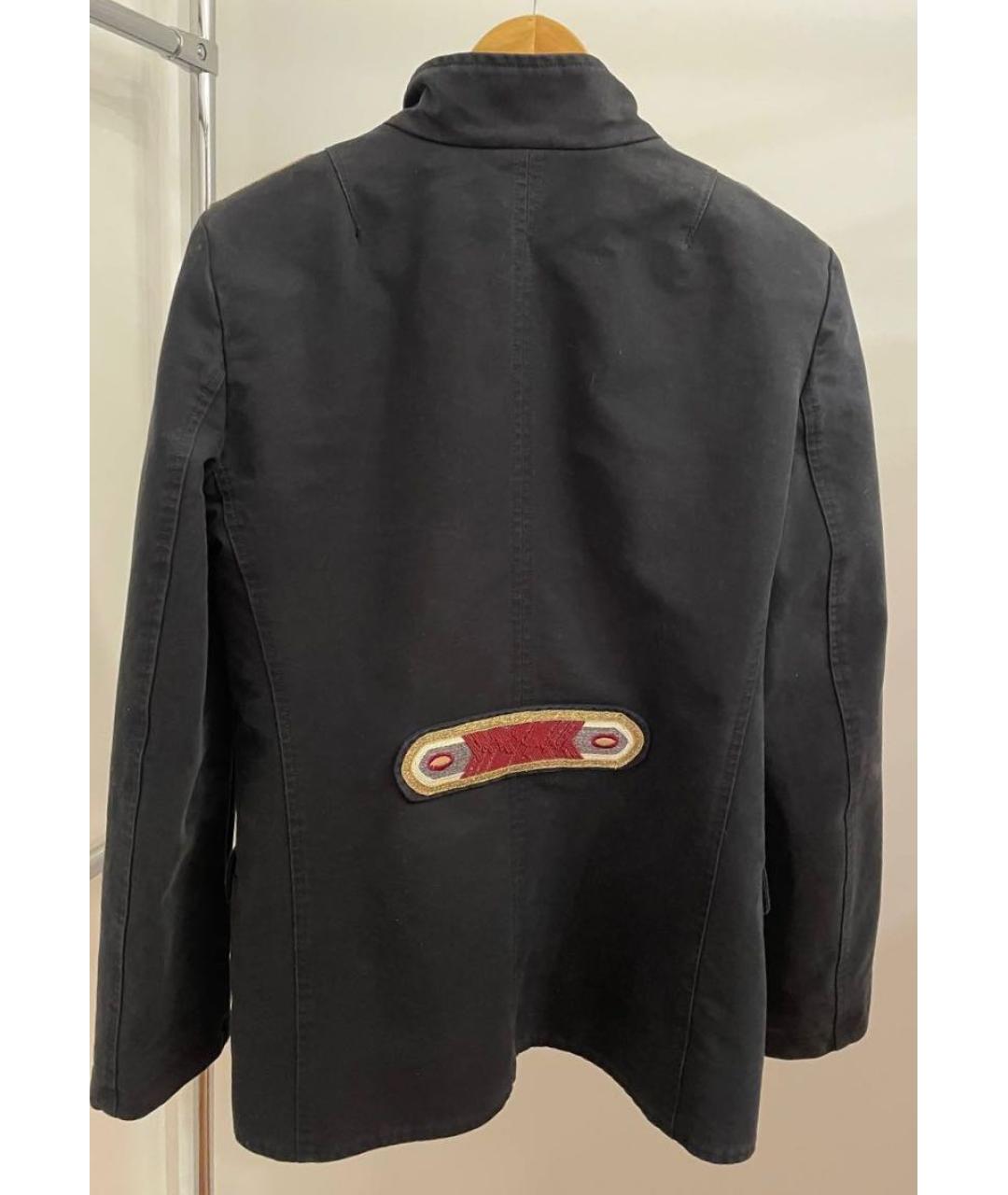 ERMANNO SCERVINO Черное хлопковое пальто, фото 2