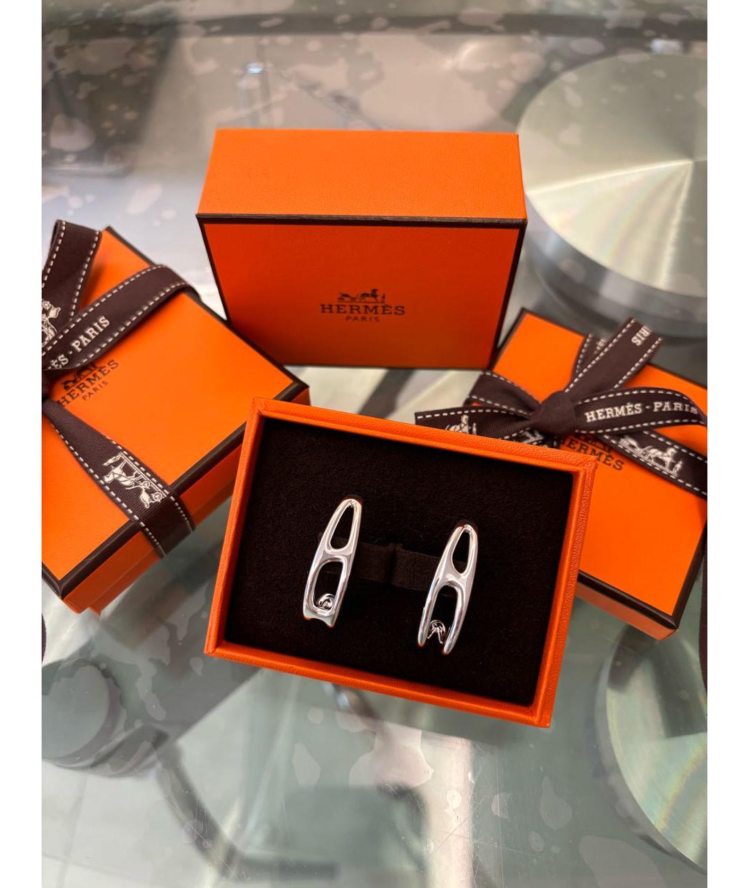 HERMES Серебряные серебряные серьги, фото 2