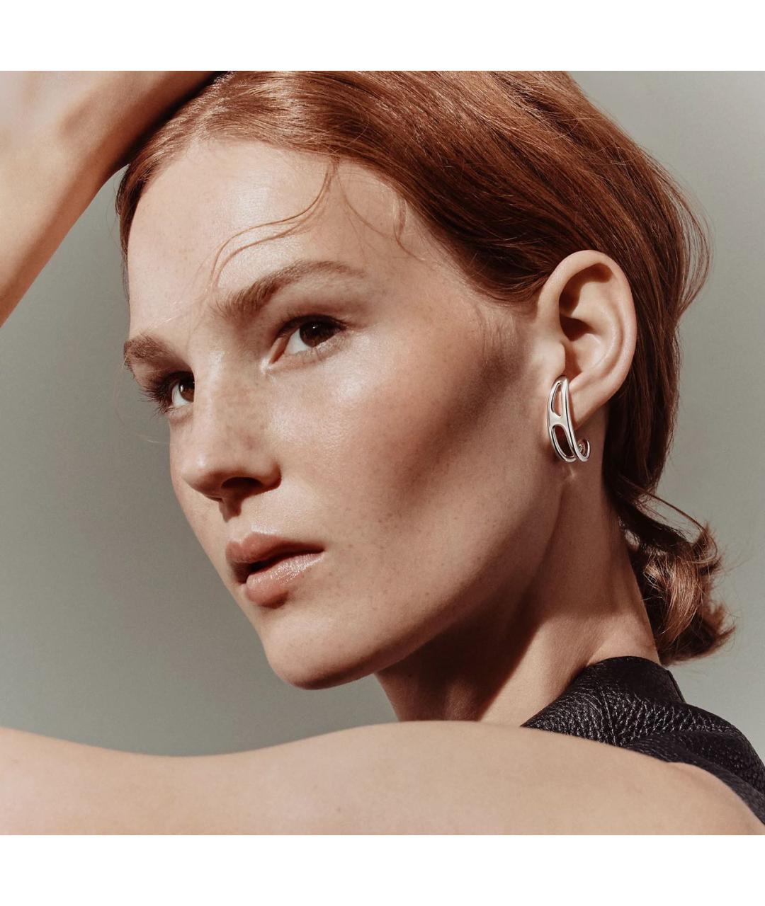 HERMES Серебряные серебряные серьги, фото 6
