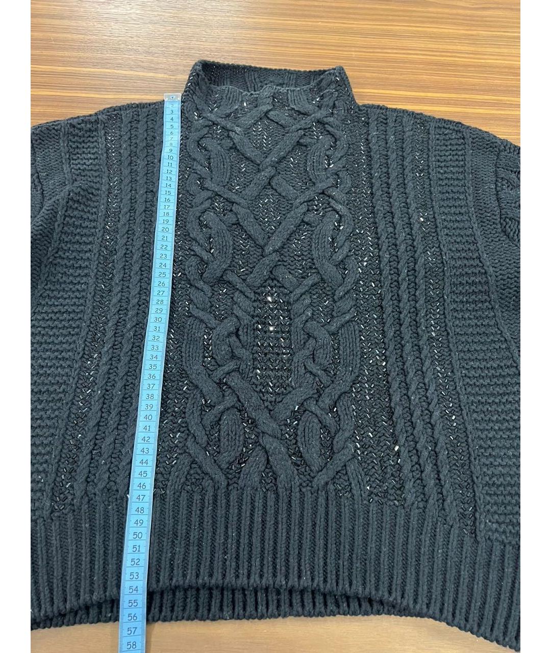 ERMANNO SCERVINO Черный джемпер / свитер, фото 3