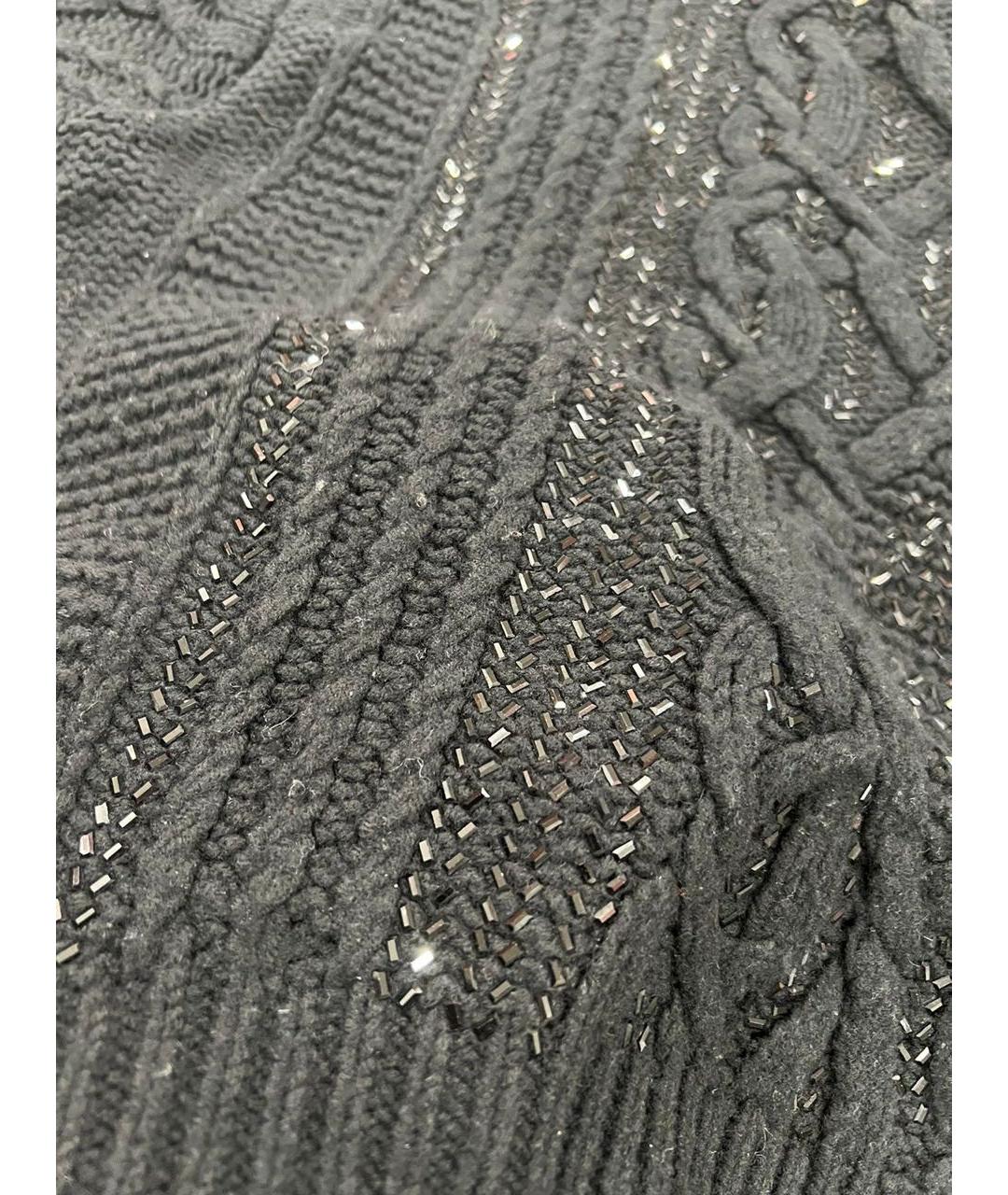 ERMANNO SCERVINO Черный джемпер / свитер, фото 6